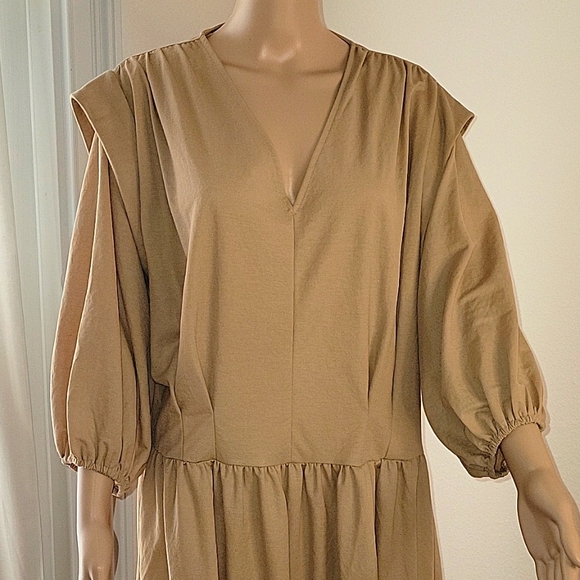 MANGO Boho Dress, S, Tan,Beige NWT - Picture 10 of 15